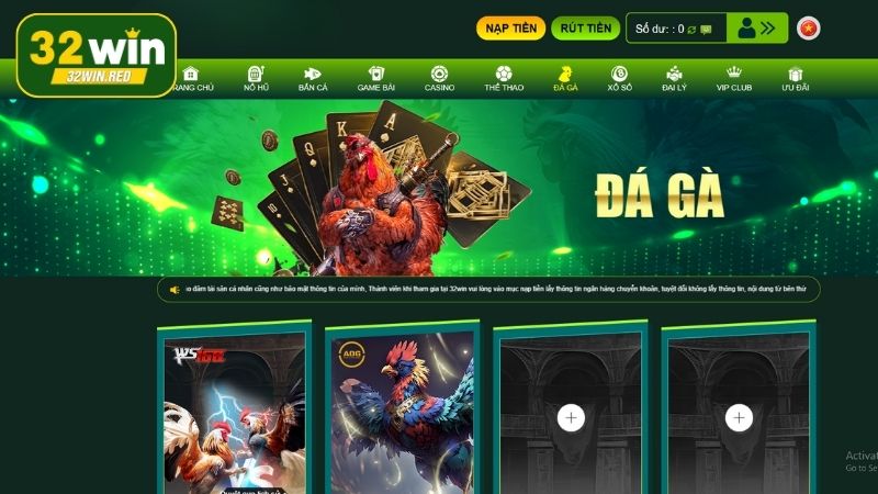 Đôi nét về đá gà 32Win