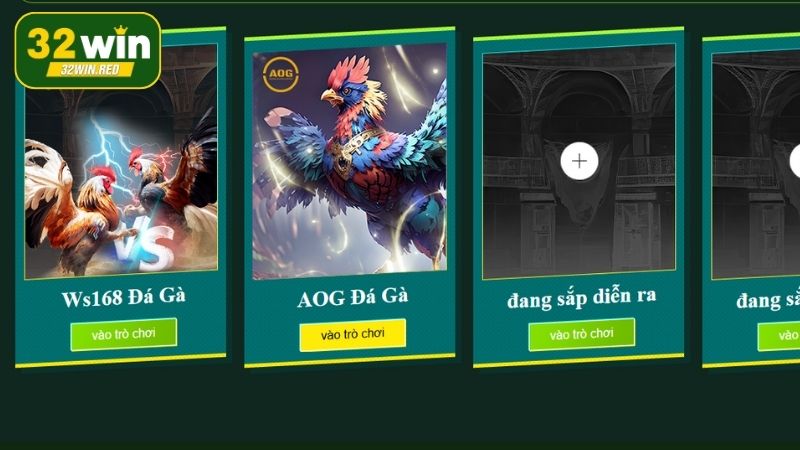 Khám phá 2 nhà phát hành nổi tiếng của sảnh đá gà 32Win