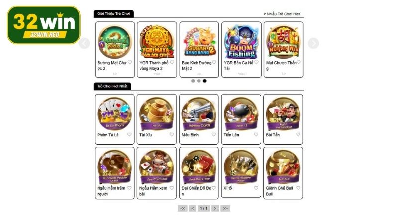Ưu điểm nổi bật của sảnh game bài 32Win đổi thưởng